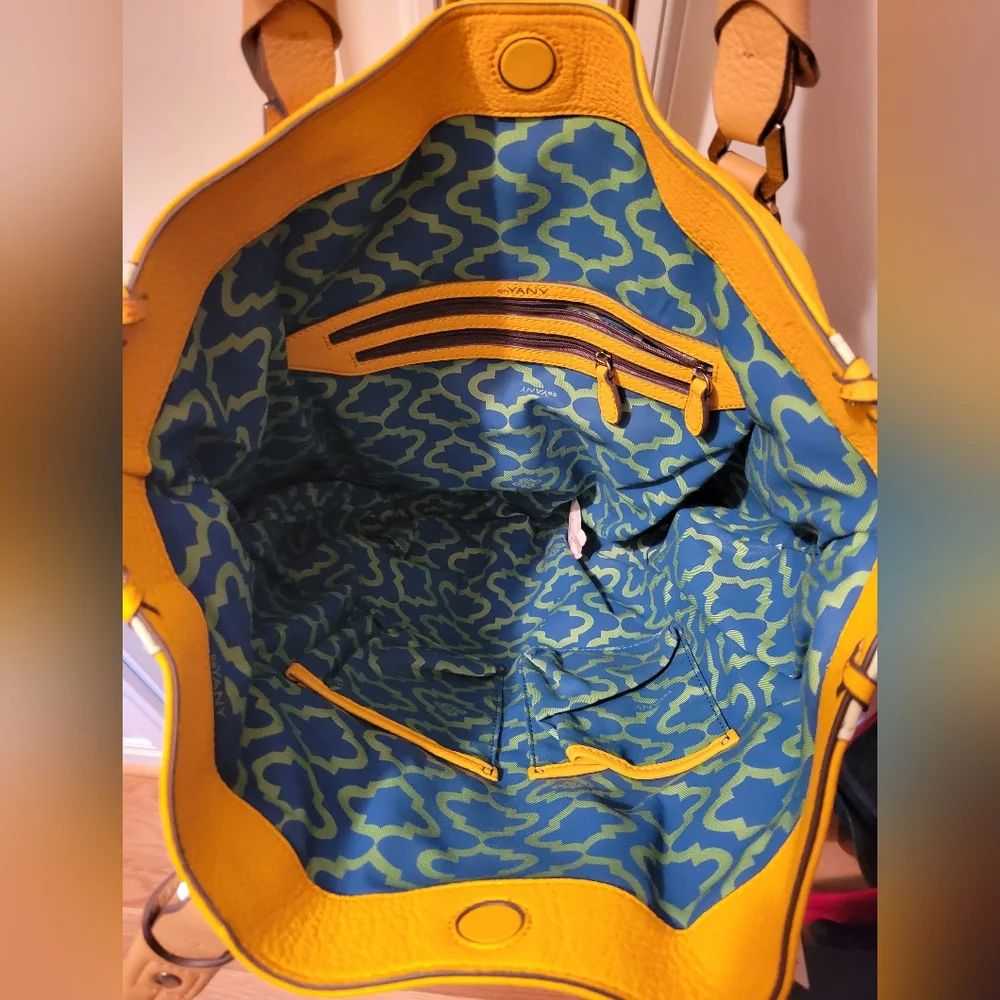 OrYany Yellow/Cream Large Handbag - Picture 7 of 12